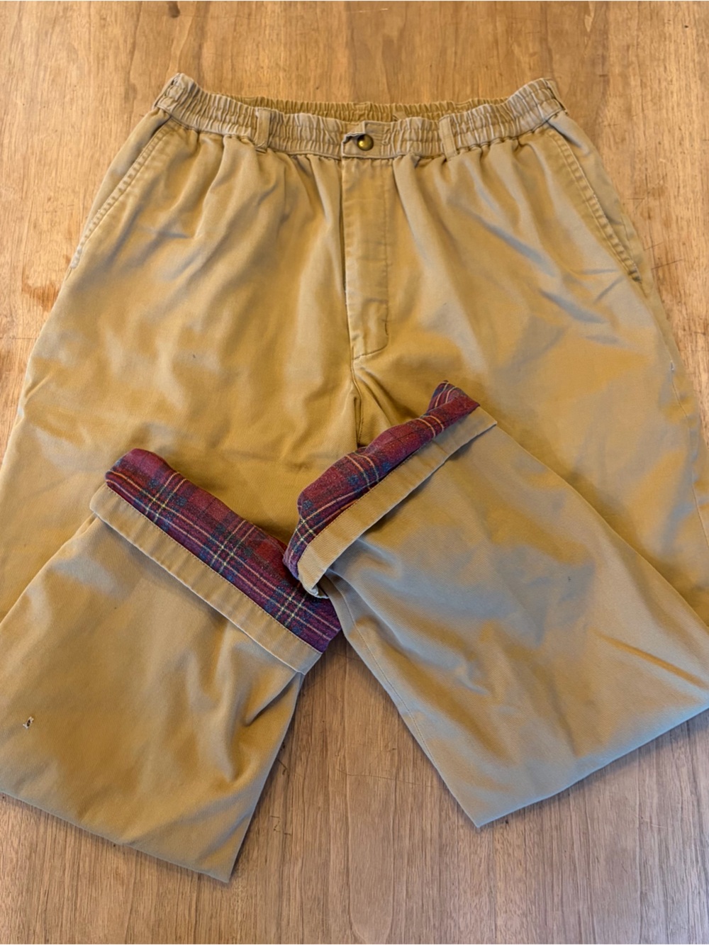 Haband's Ice House Flannel Lined Slacks size 38M mens vintage cottage outdoors